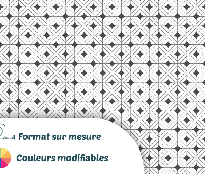 Zoom - Motif noir & blanc